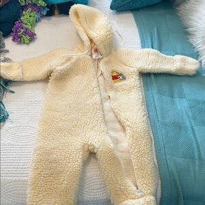 Disney Cream Hooded Kids Footie